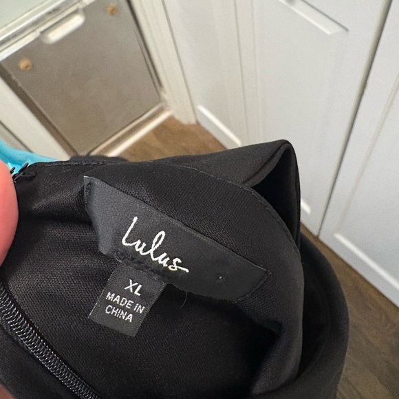 Lulu's Black Ruffle Mini Dress - Picture 3 of 3